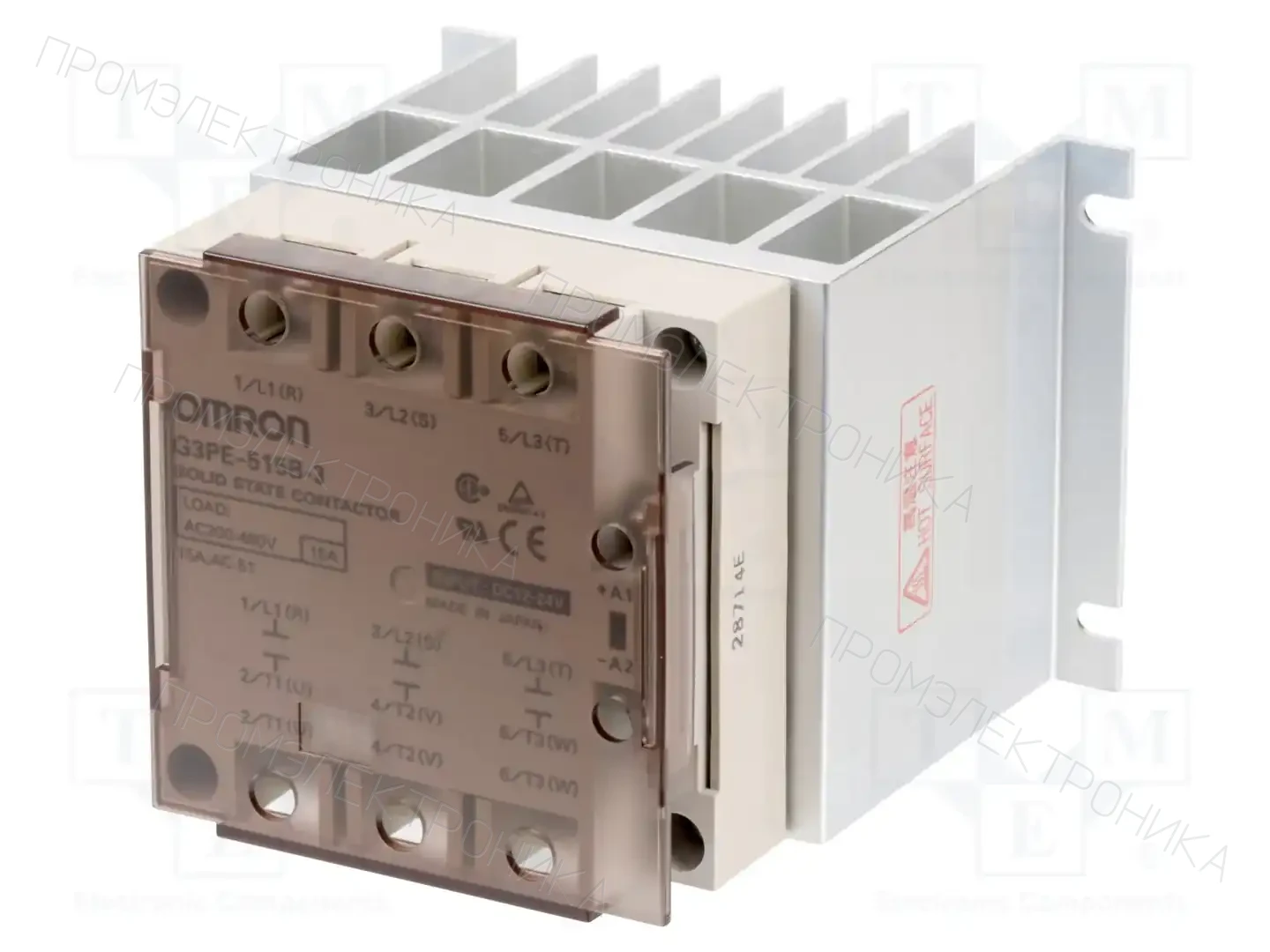 OMRON G3PE-225B-2 12-24VDC — Реле SSR трехфазные