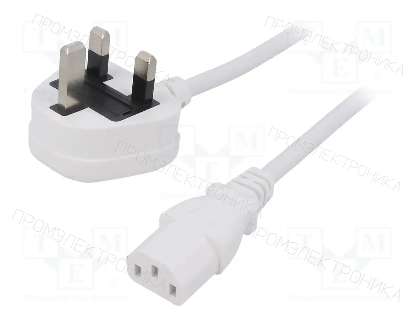 LIAN DUNG LT-318(3A) +501 3X1.0 WHT 1M — Кабели питания компьютерные и универс