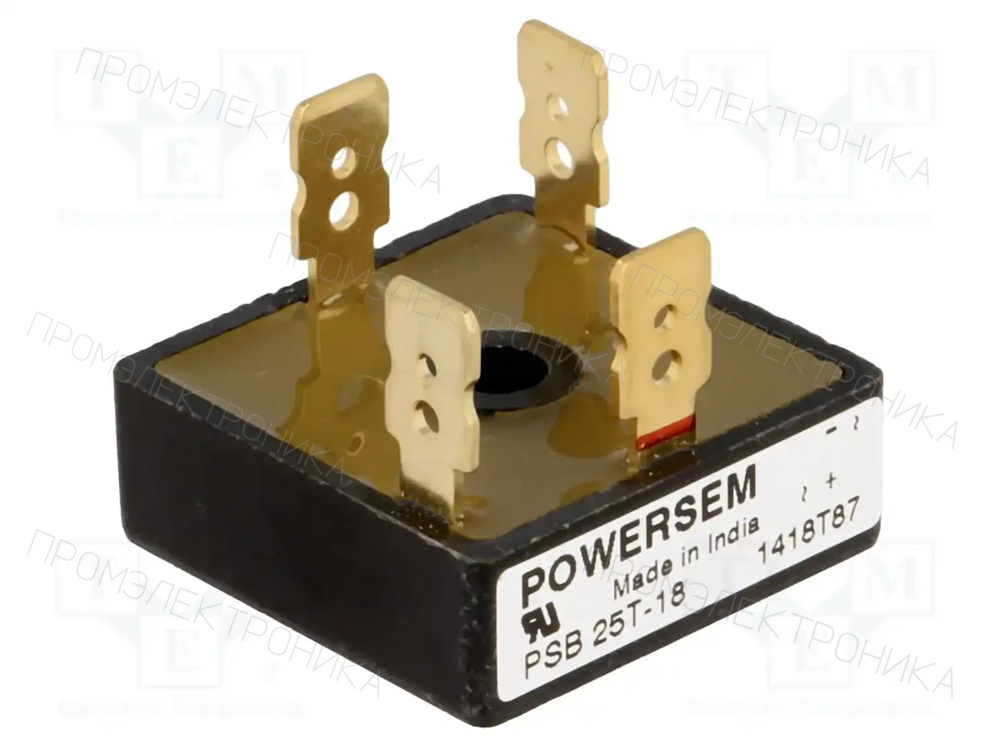 POWERSEM PSB 25T/18 — Однофазные мосты диодные квадратные