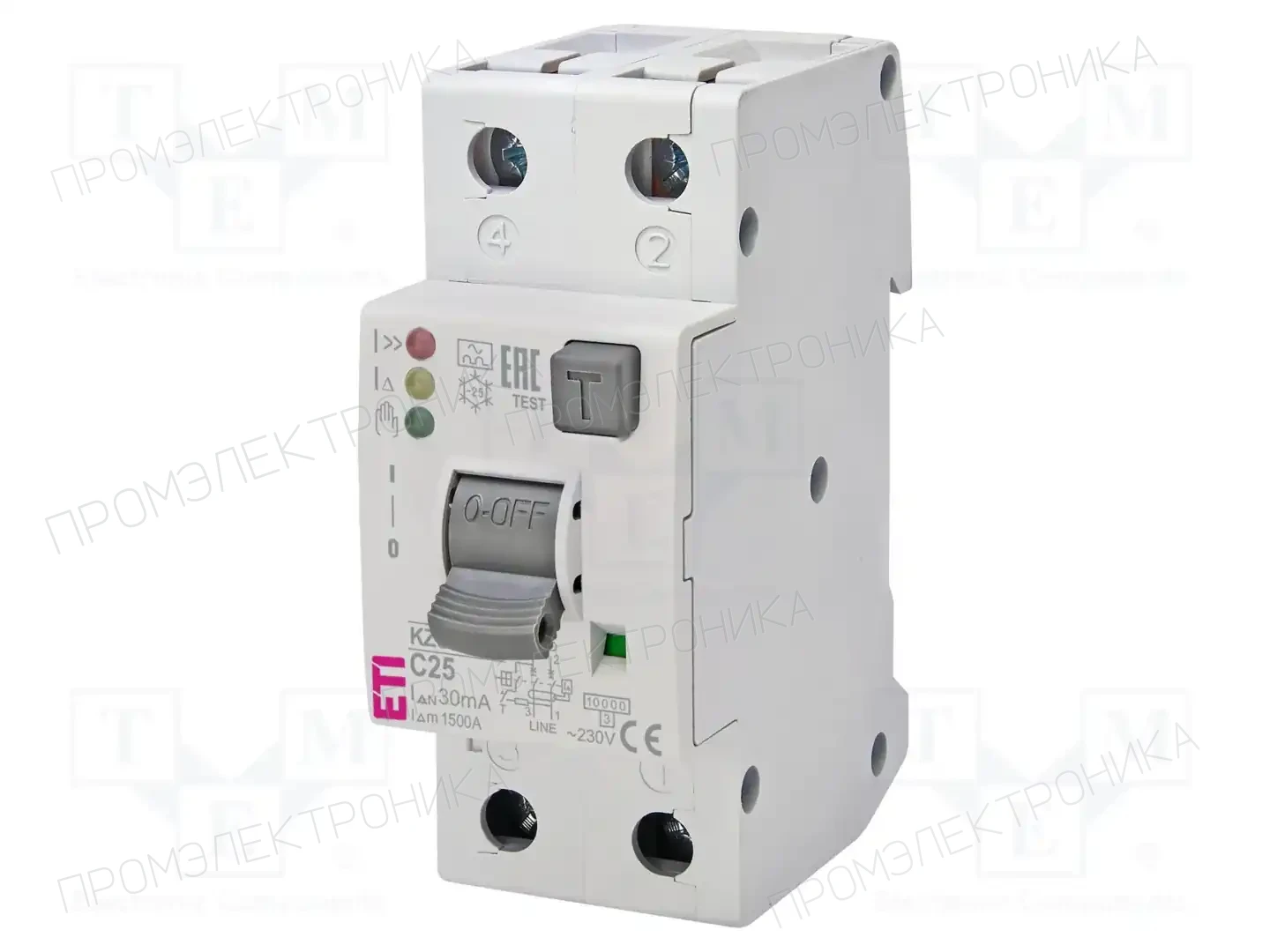 ETI POLAM KZS-2M2P EDI A C25/0.03 — Дифференциальные выключатели