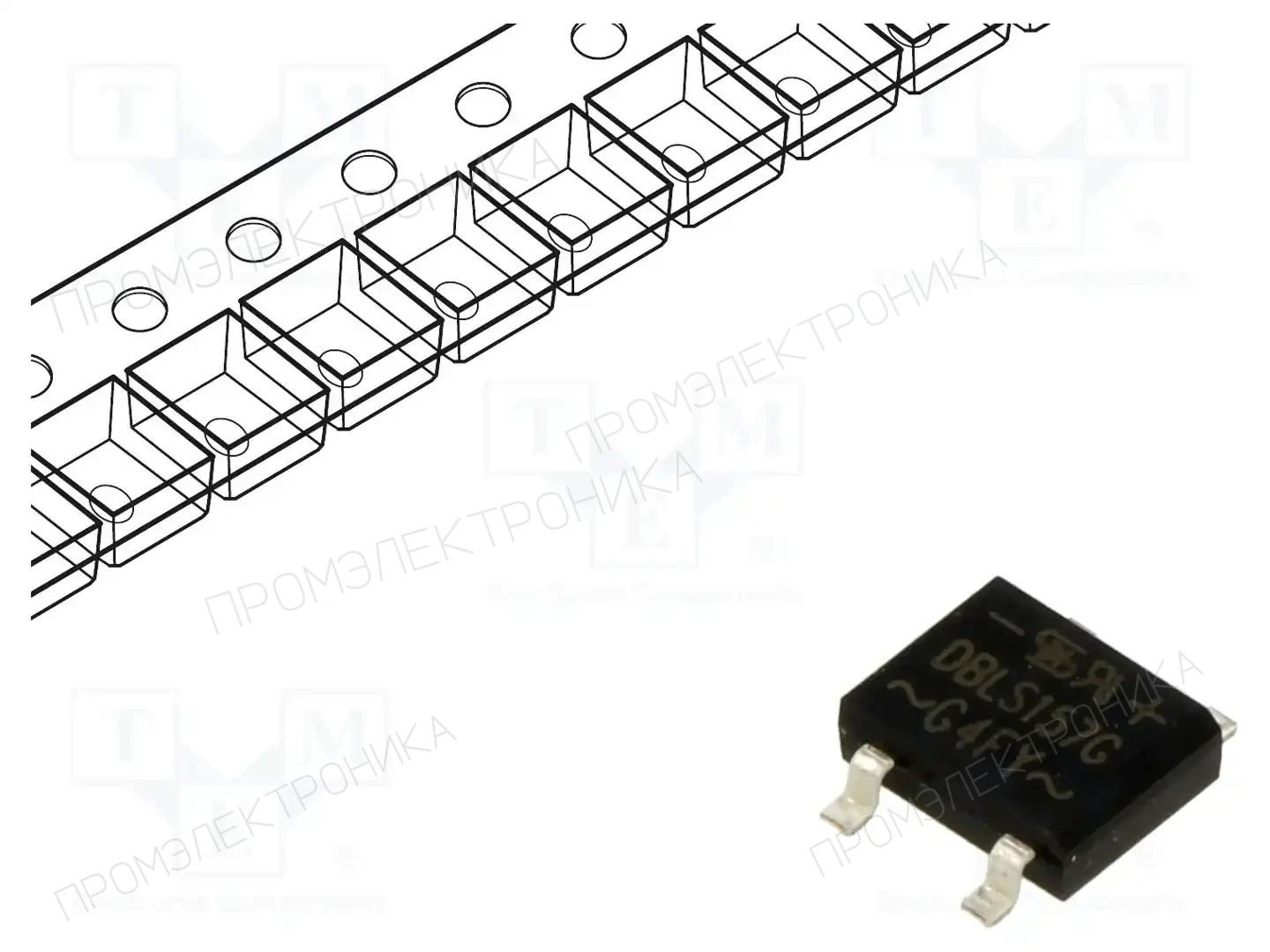 TAIWAN SEMICONDUCTOR DBLS157G — Однофазные мосты диодные SMD/THT
