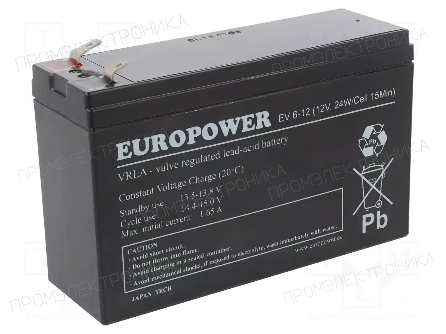 EUROPOWER EV 6-12 — Аккумуляторы кислотные