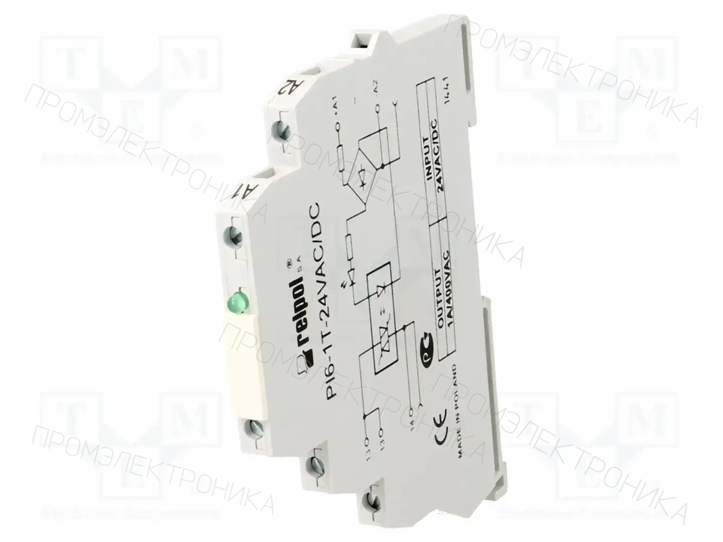 RELPOL PI6-1T-24VAC/DC — Реле электромагн. - наборы