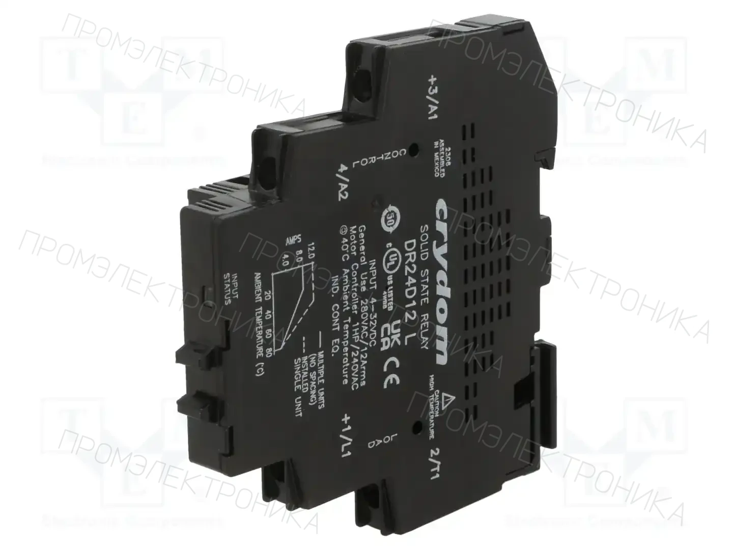 SENSATA / CRYDOM DR24D12 — Реле SSR однофазные