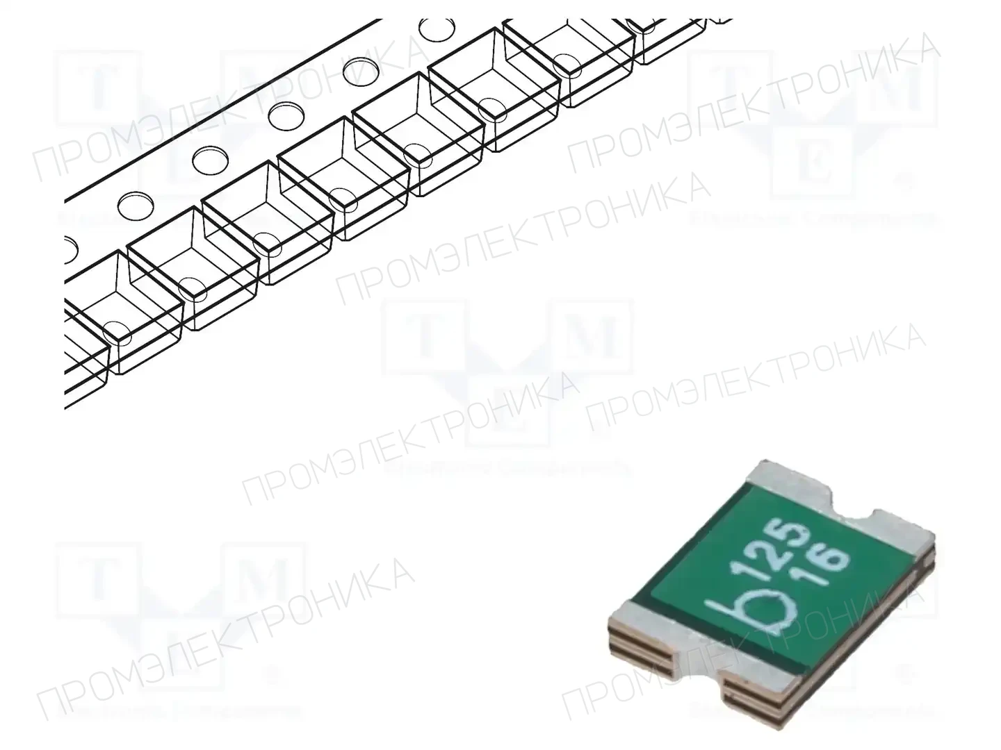 BEL FUSE 0ZCG0125AF2B — Предохранители полимерные SMD