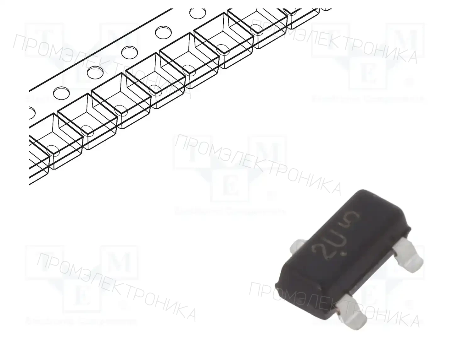 onsemi MMBTA63LT1G — Транзисторы Дарлингтона PNP SMD