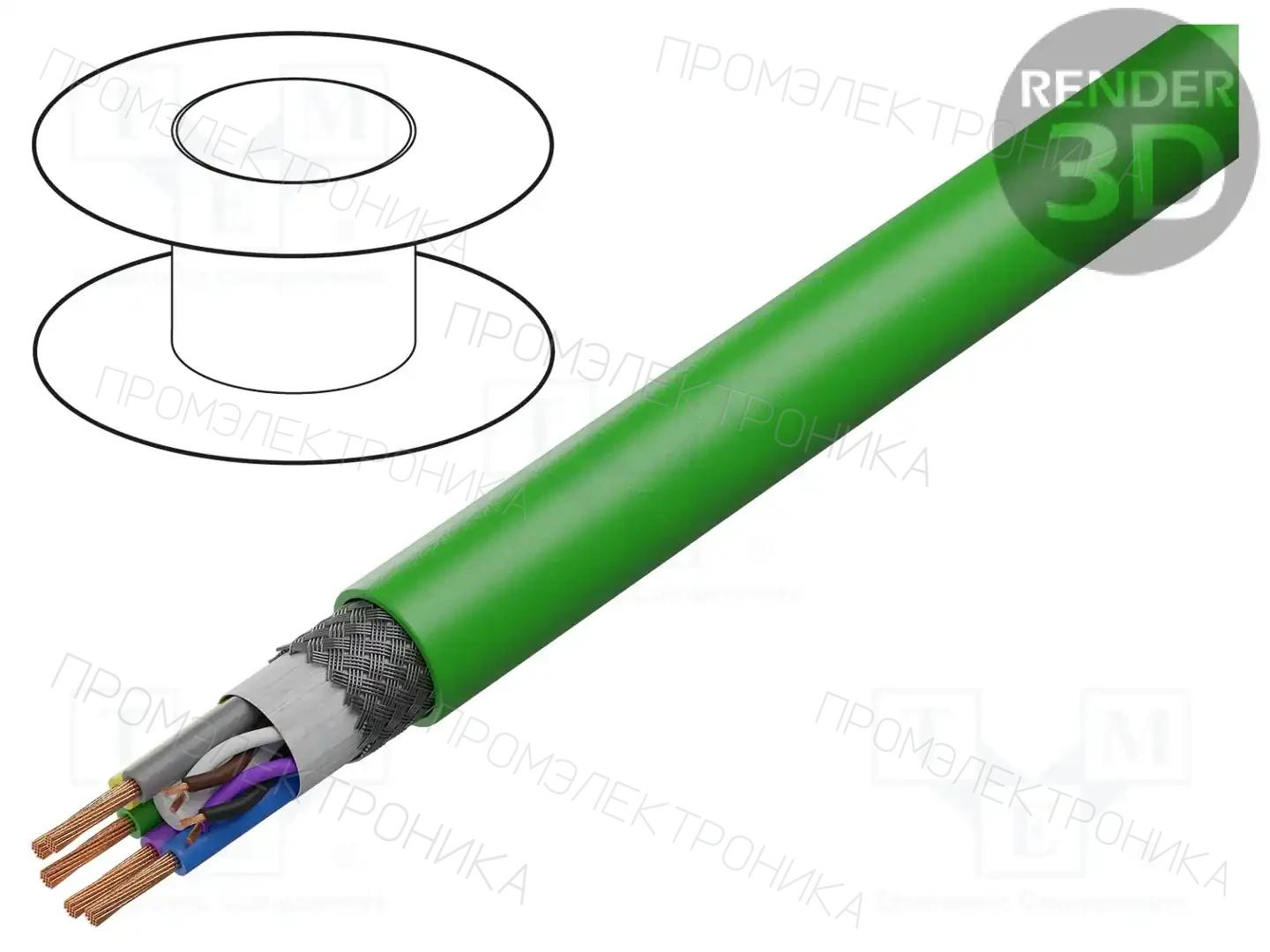 IGUS CF111.023.D — Провода для направляющих- экранированные