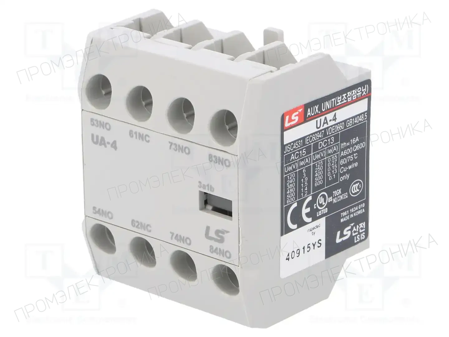 LS ELECTRIC UA-4 3A1B — Контакторы - дополнительное оборудование