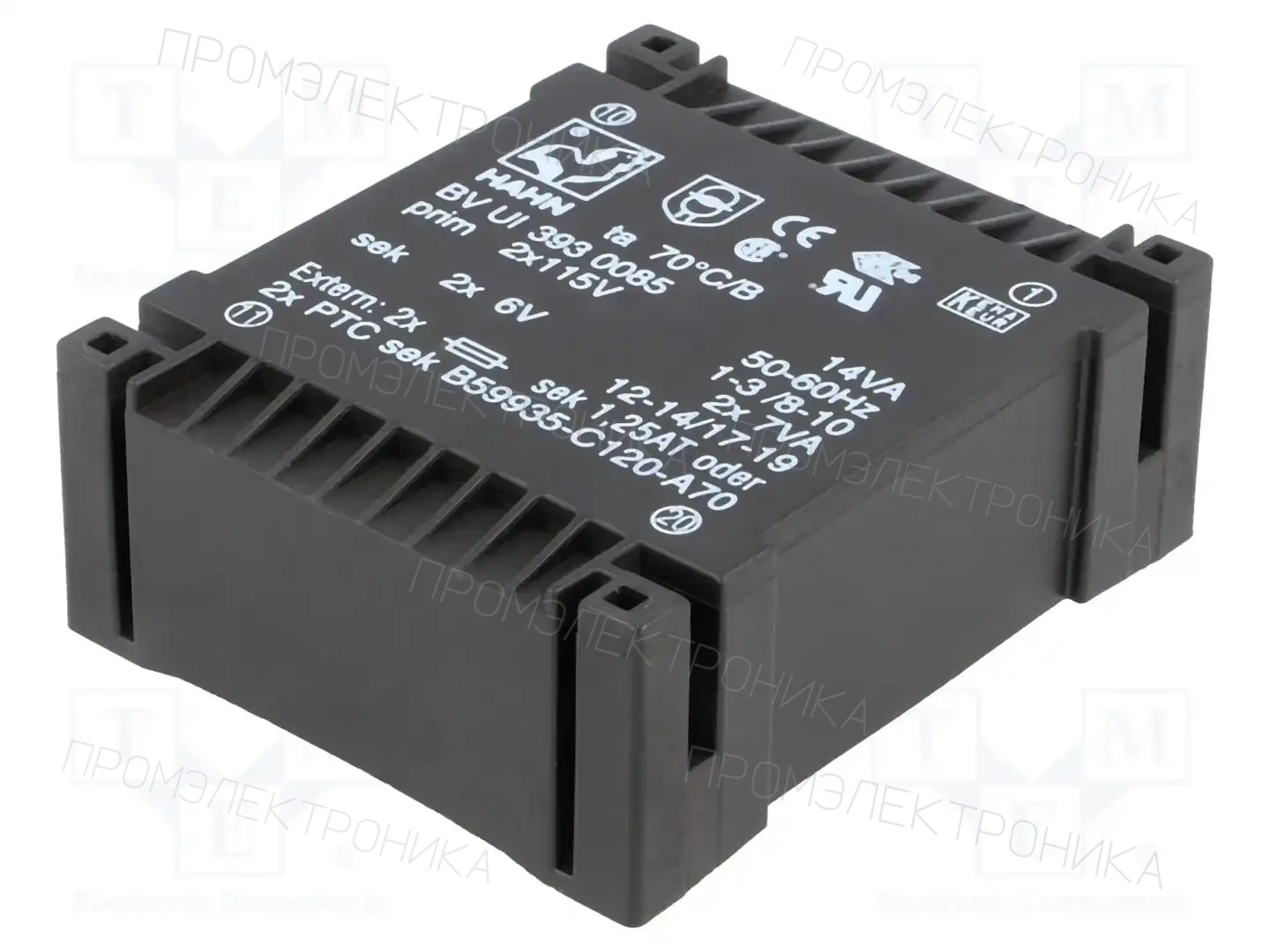 HAHN BV UI 393 0085 — Трансформаторы PCB