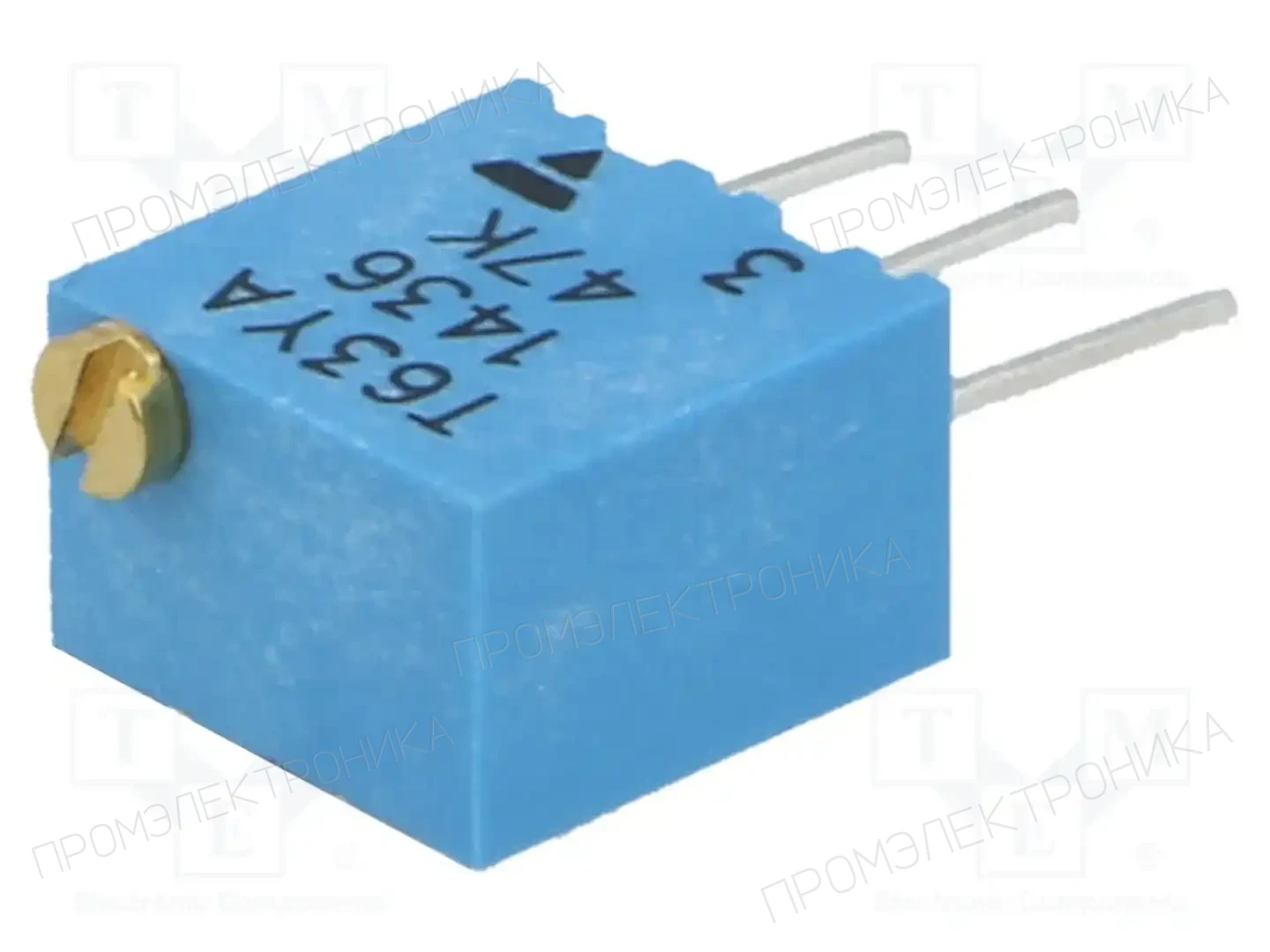VISHAY T63YA503KT20 — Потенциометры THT многооборотные 1/4 дм