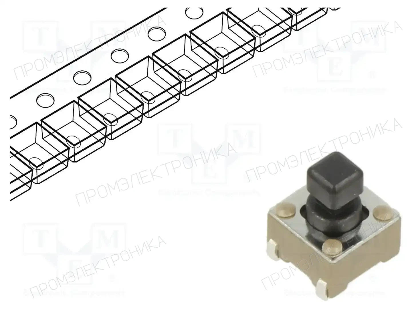 E-SWITCH TL3301SPF160QJ — Микропереключатели TACT