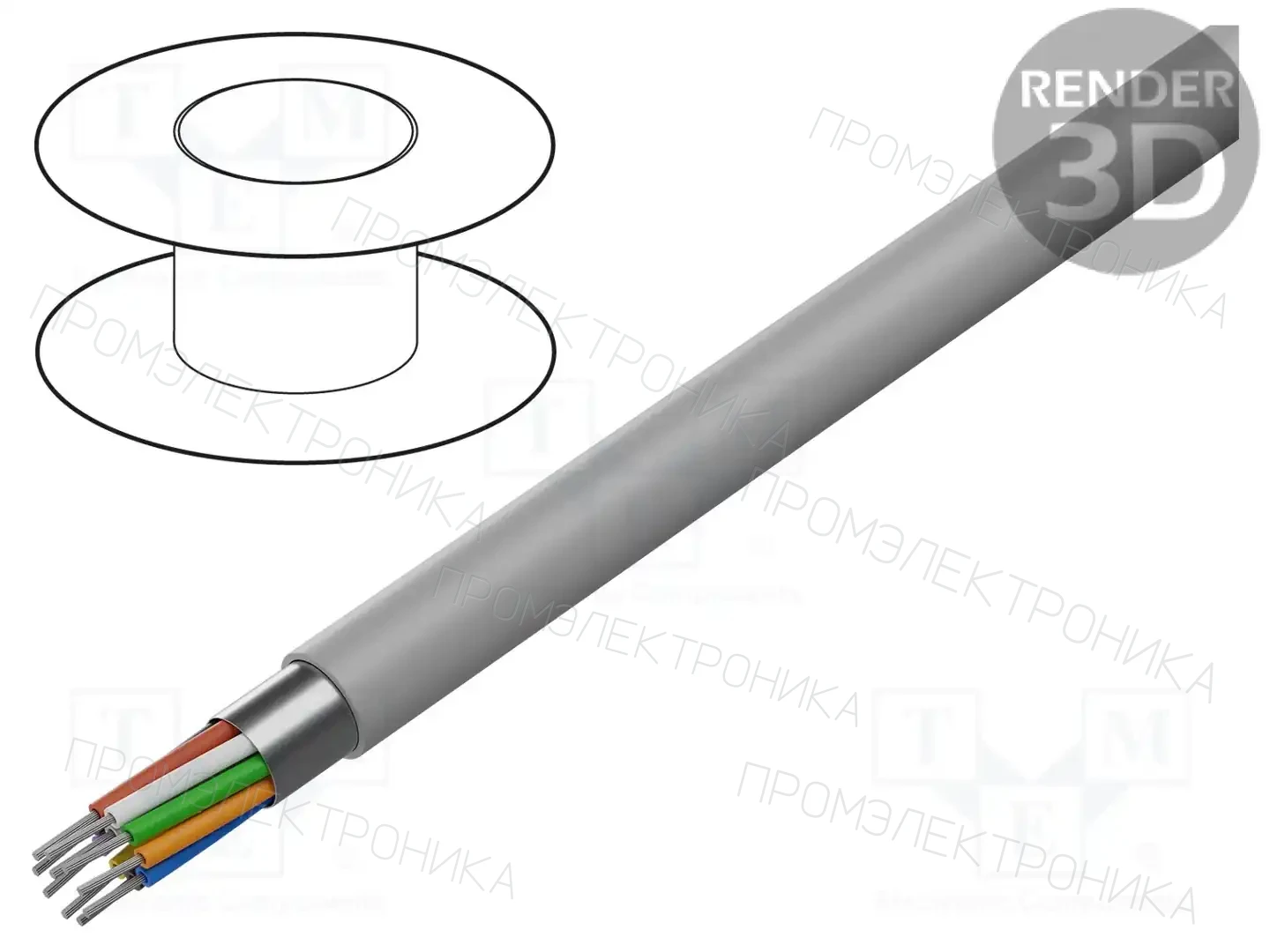 ALPHA WIRE B956102 GE033 — Провода многожильные экранированные