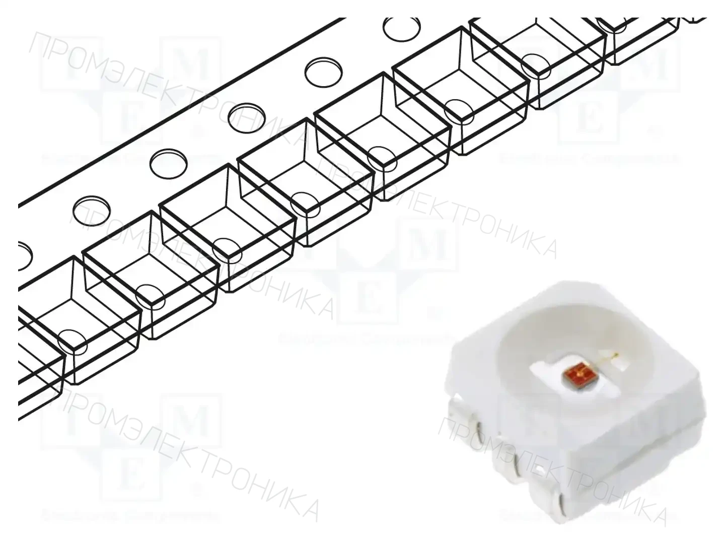 LUCKYLIGHT R3528JYC-C-5C-AM — Светодиоды SMD цветные