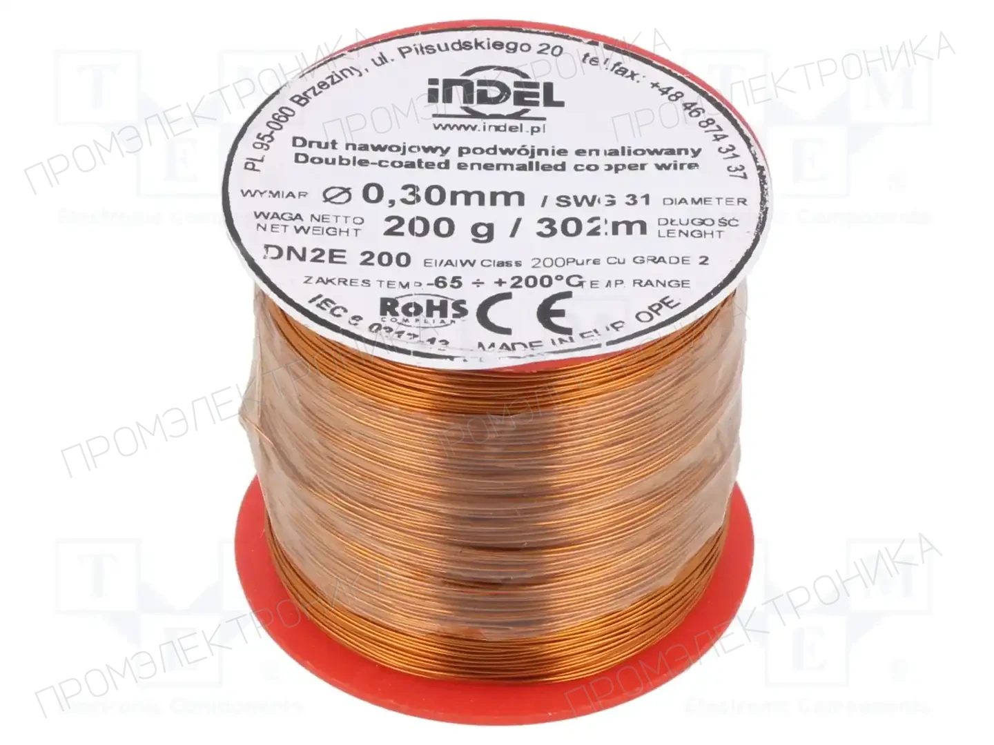 INDEL DN2E0,30-200G — Проволока обмоточная