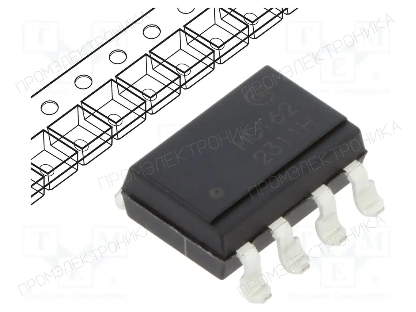 onsemi MCT62SD — Оптроны – аналоговый выход