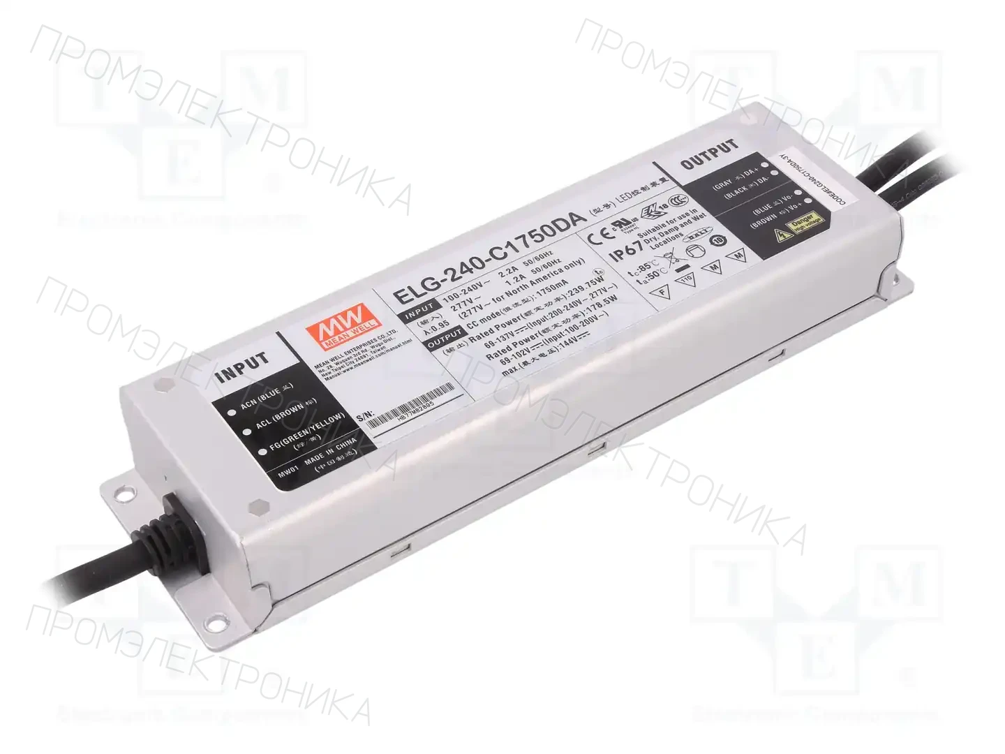MEAN WELL ELG-240-C1750DA3Y — Блоки питания для LED
