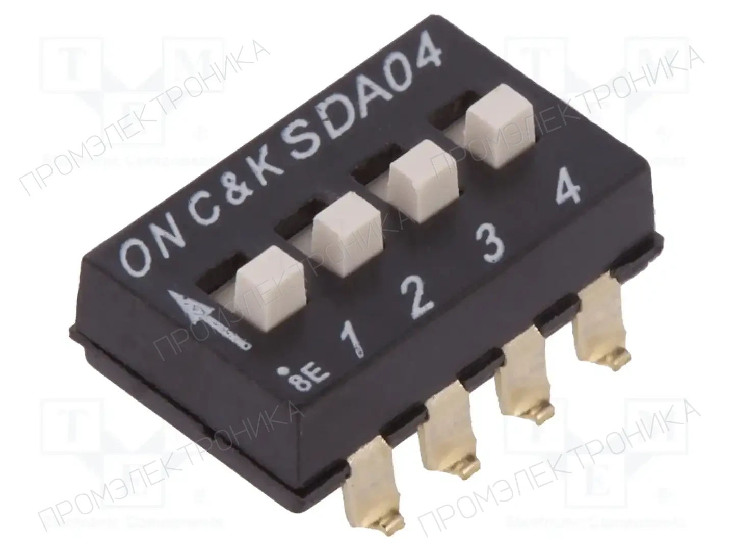 C&K SDA04H1SBD — Переключатели типа Dip-Switch