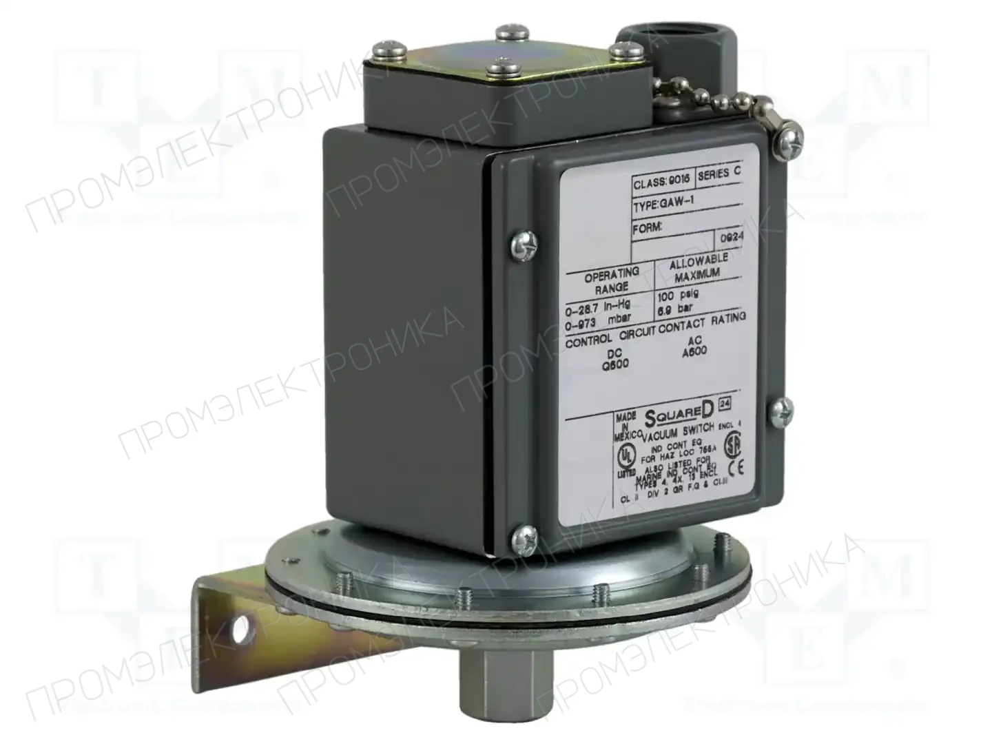 TELEMECANIQUE SENSORS 9016GAW1 — Прессостаты