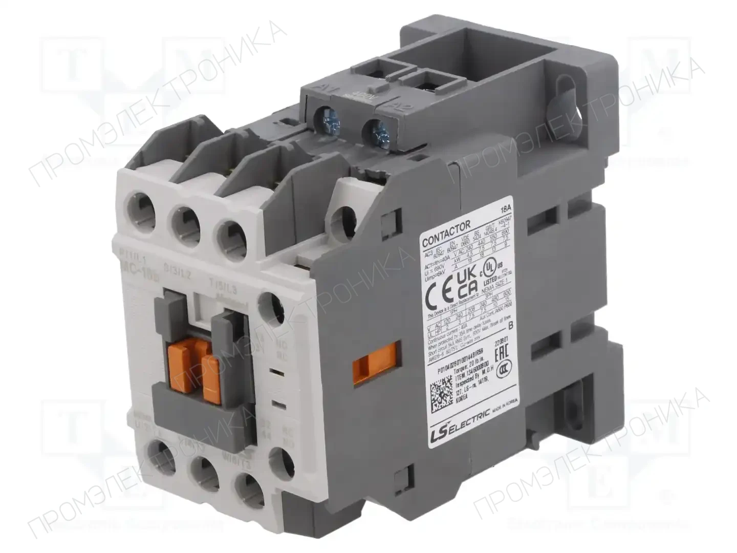 LS ELECTRIC MC-18B 400VAC 1A1B — Контакторы - главные модули