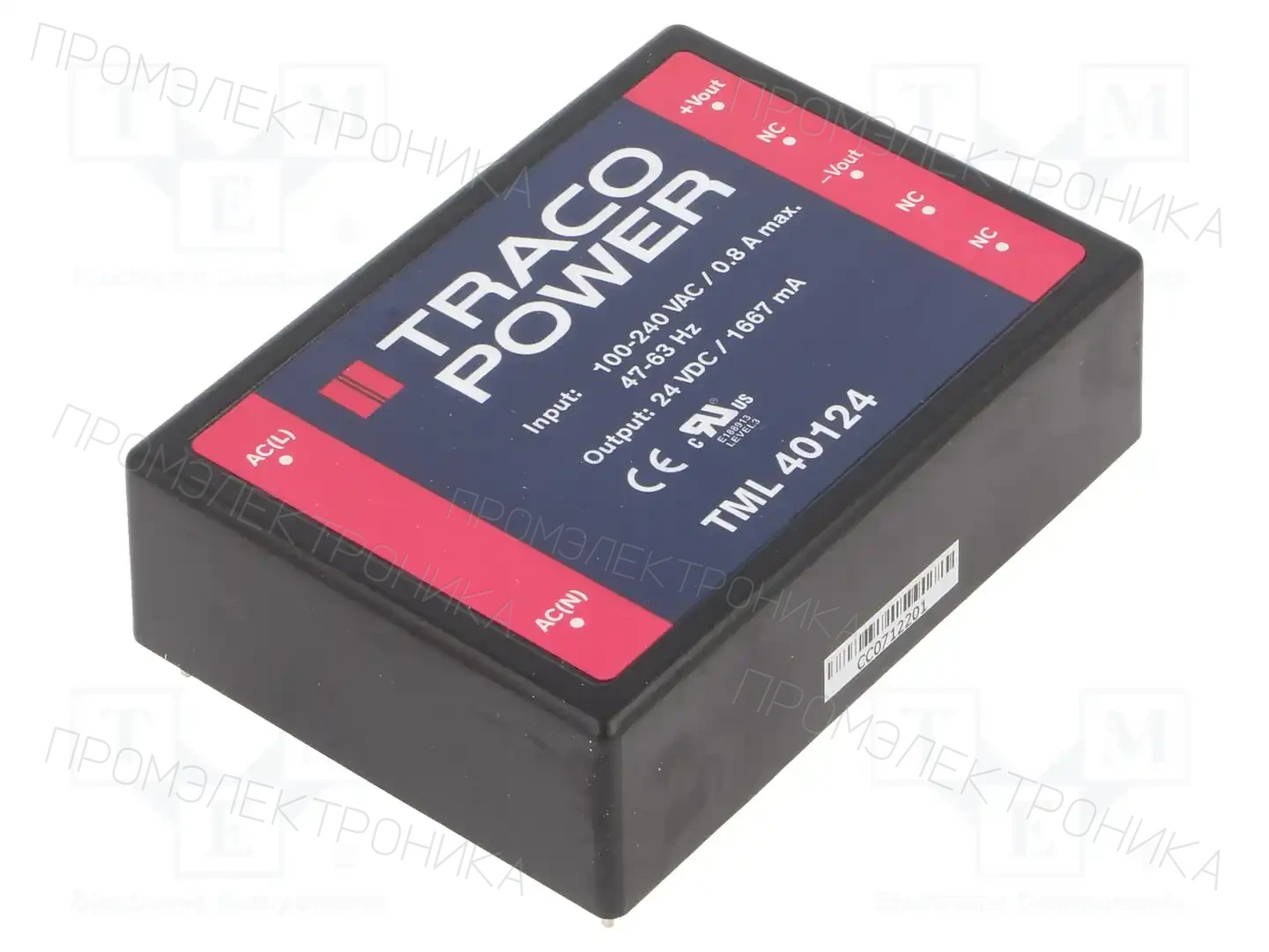 TRACO POWER TML 40124 — Преобразователи AC/DC для PCB