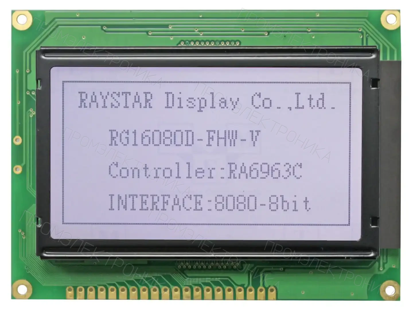 RAYSTAR OPTRONICS RG16080D-FHW-V — Дисплеи LCD графические