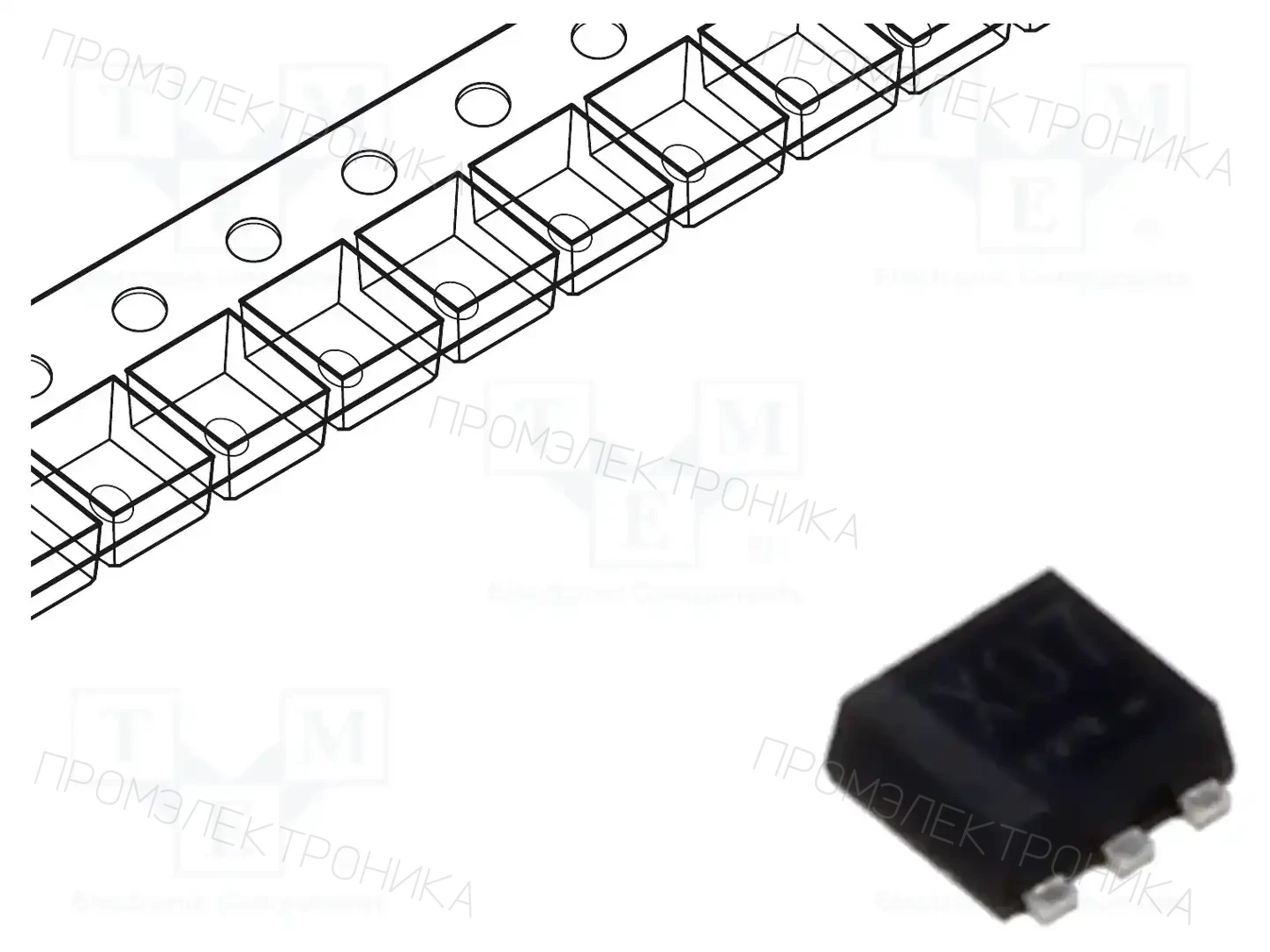 ROHM SEMICONDUCTOR US6X7TR — Транзисторы NPN SMD
