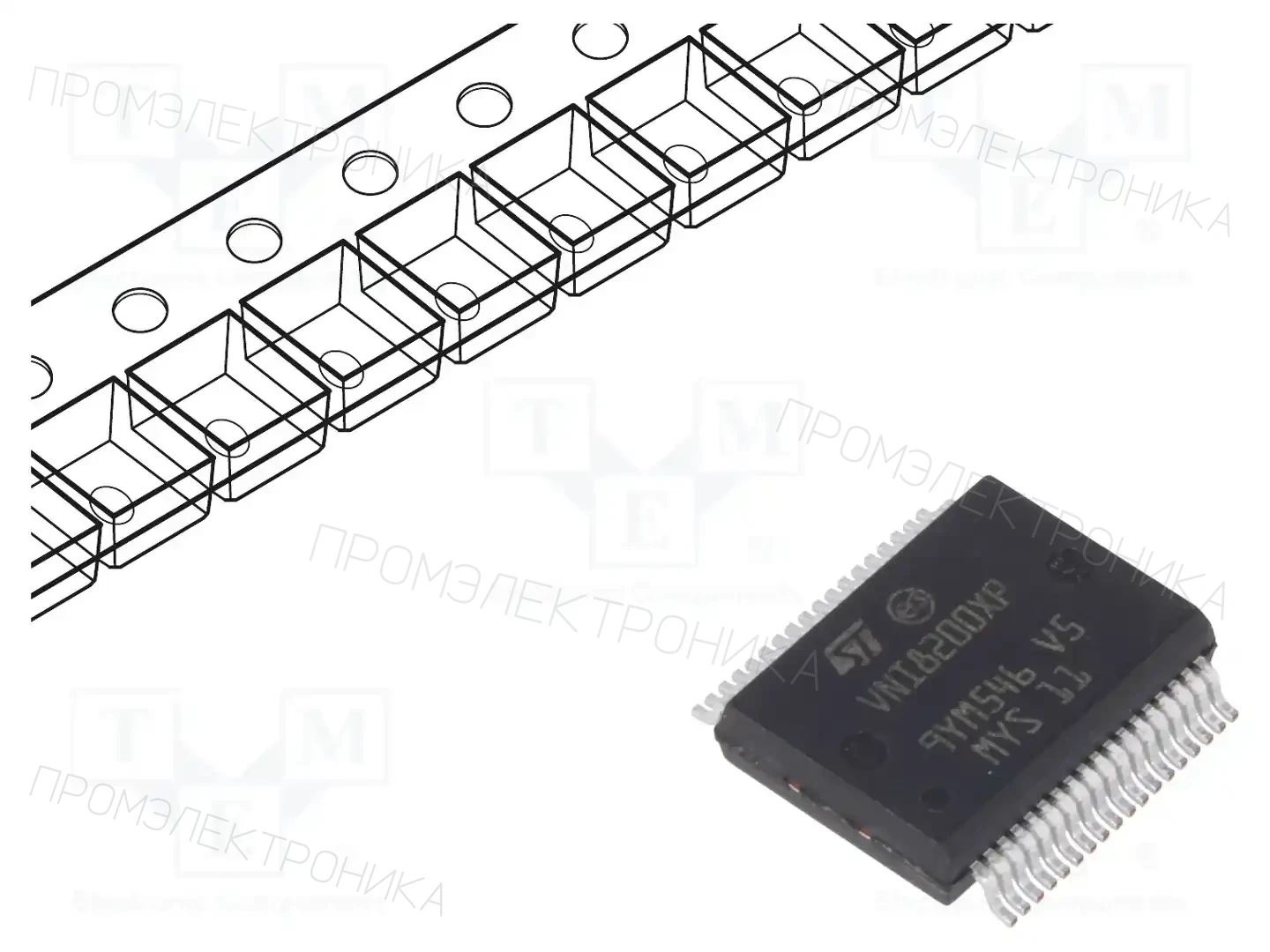 STMicroelectronics VNI8200XP — Выключатели - микросхемы