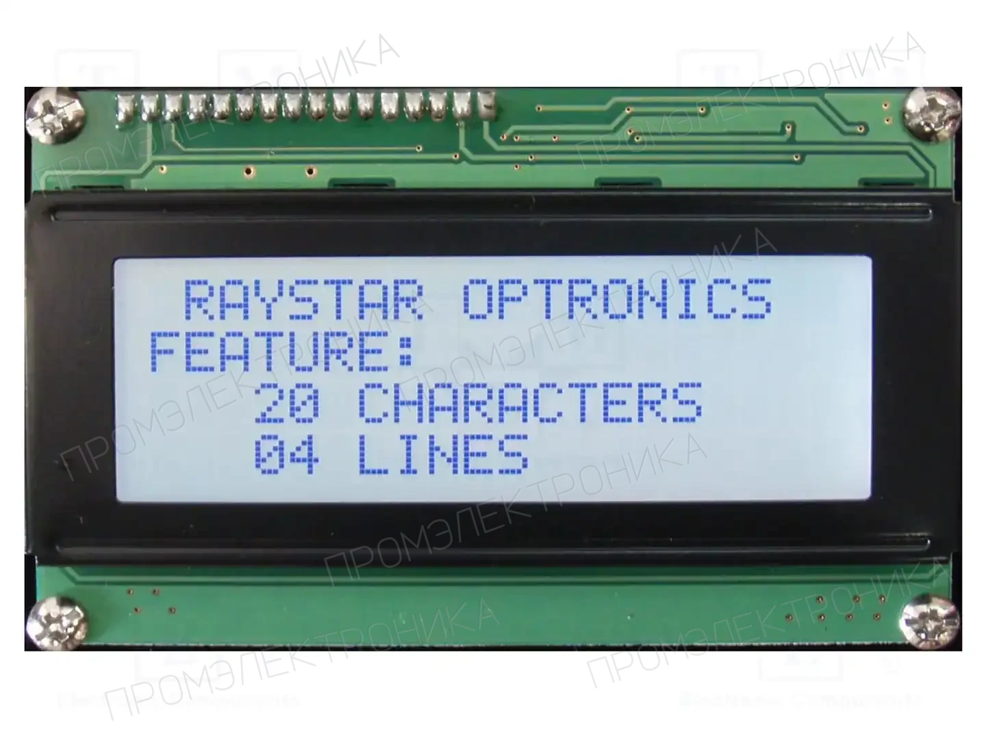 RAYSTAR OPTRONICS RC2004A-GHW-CSV — Дисплеи LCD буквенно-цифровые