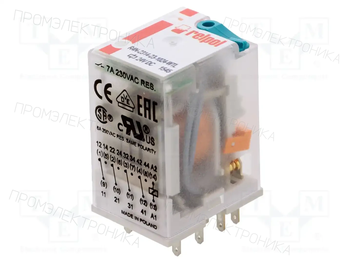 RELPOL R4N-2314-23-1024-WTL — Реле электромагн. промышленные