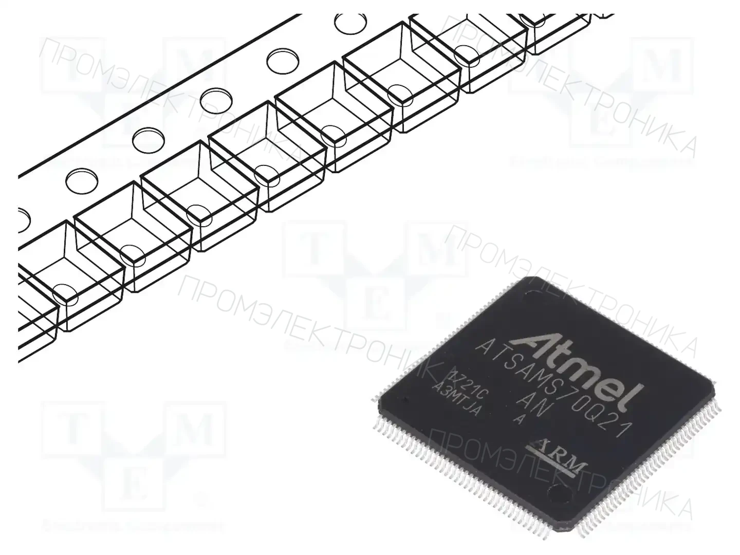 Microchip Technology ATSAMS70Q21A-AN — Линейка ARM 32-bit