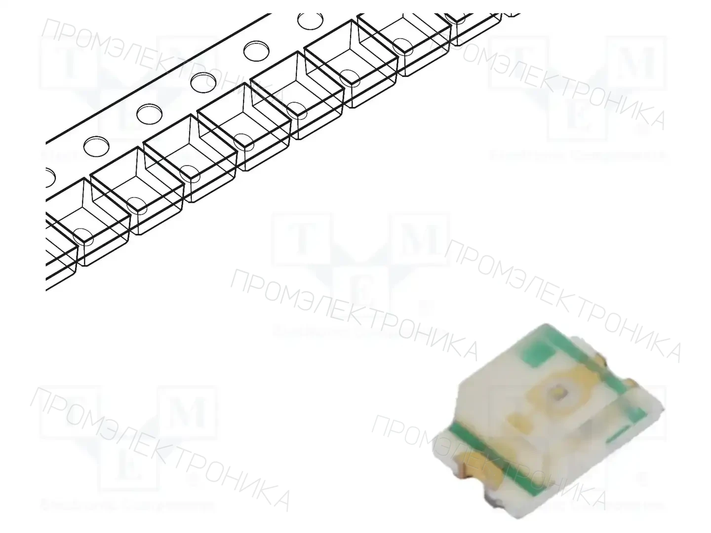 ROHM SEMICONDUCTOR SML-H12U8TT86 — Светодиоды SMD цветные