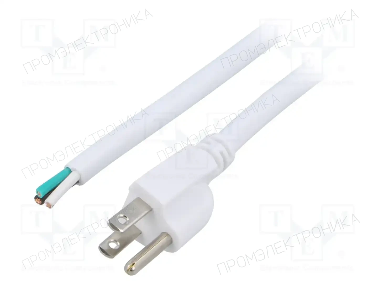 LIAN DUNG LT-202 SJT 14/3 105C WHT 5M END CUT — Кабели питания компьютерные и универс