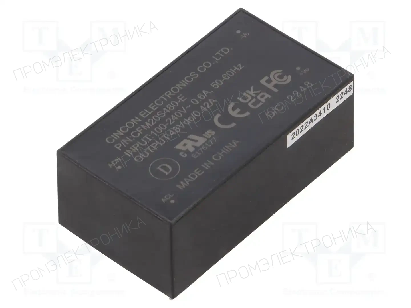 CINCON CFM20S480-E — Преобразователи AC/DC для PCB
