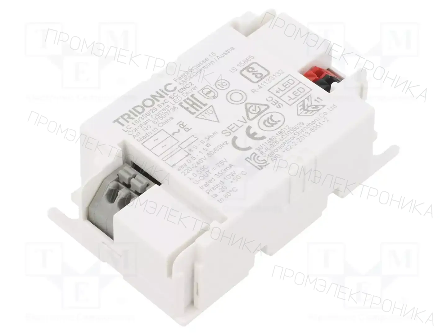TRIDONIC LC 10/350/29 FIXC SC SNC2 — Блоки питания для LED