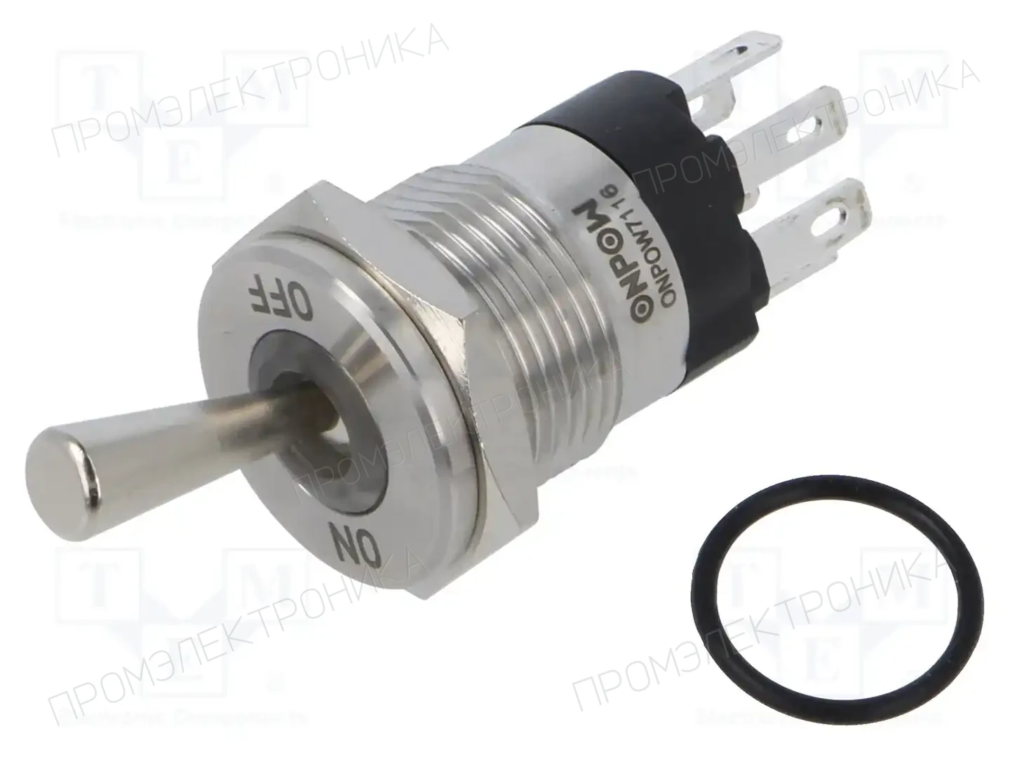 ONPOW ONPOW7116B1-11/2/41RGB/12V/S — Переключатели рычажные 7116B1-11/2/41RGB/12V/S