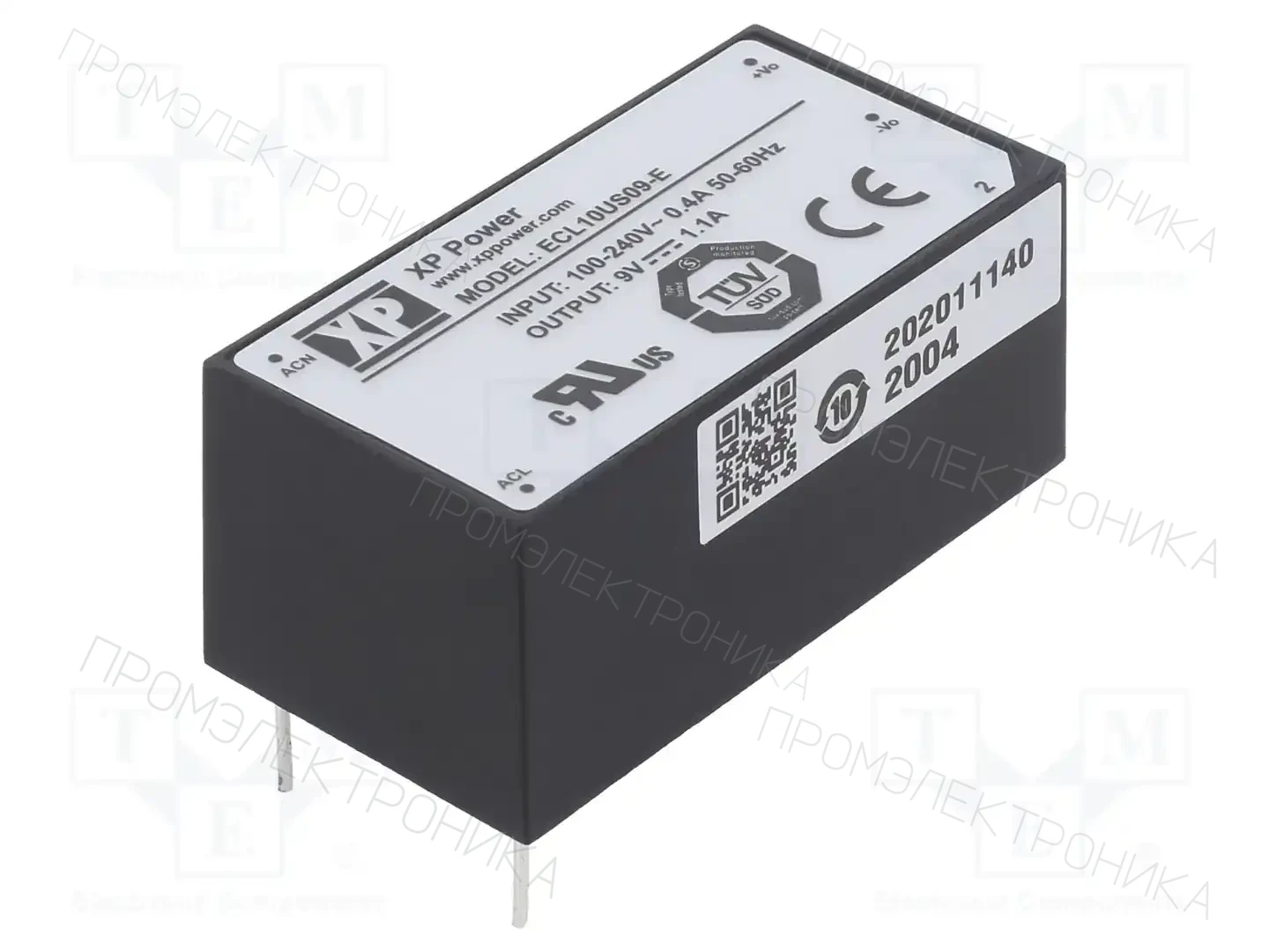 XP POWER ECL10US09-E — Преобразователи AC/DC для PCB