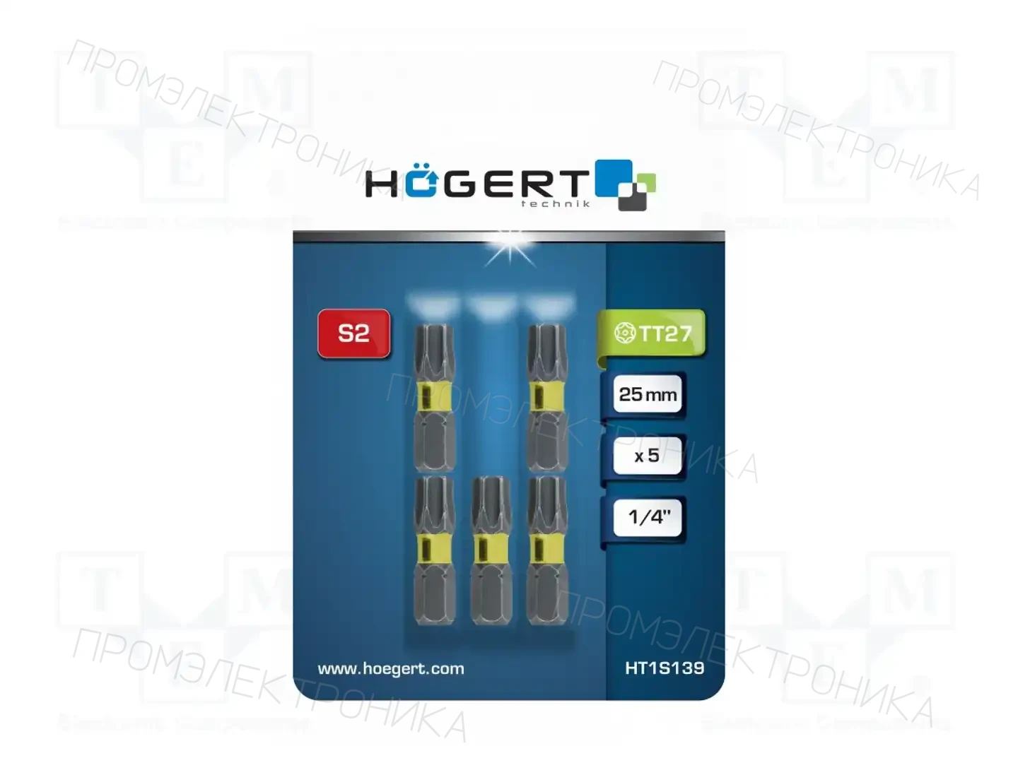 HÖGERT TECHNIK HT1S139 — Наконечники для отверток