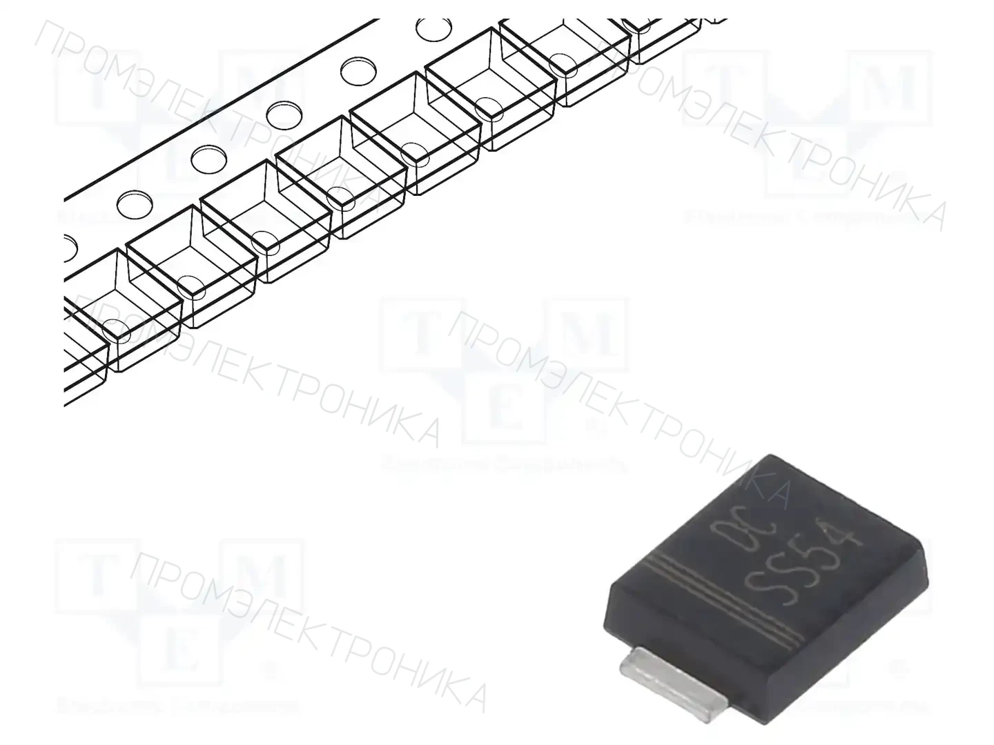 DC COMPONENTS SS54BF — Диоды Шотки SMD