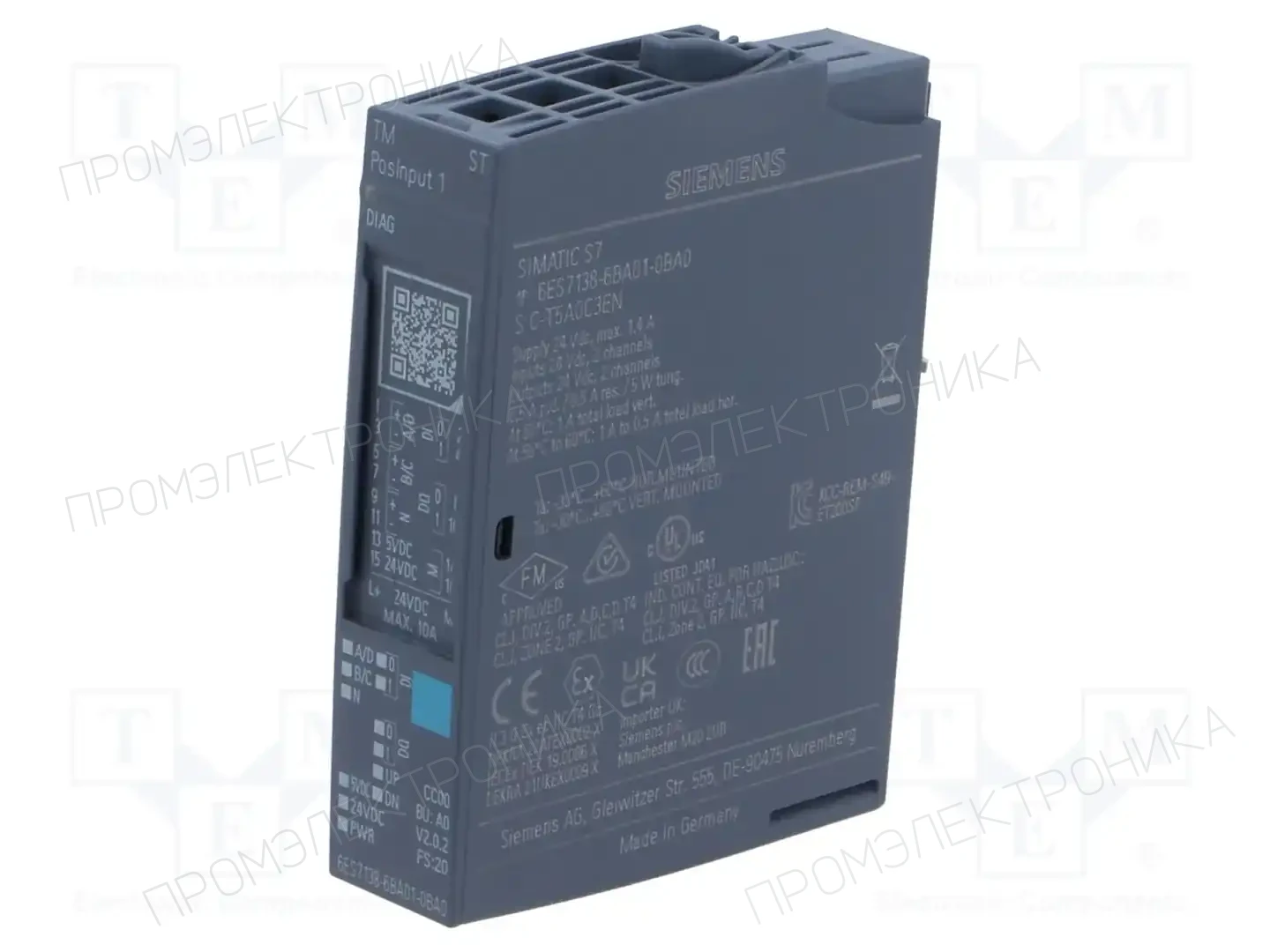 SIEMENS 6ES7138-6BA01-0BA0 — Контроллеры PLC