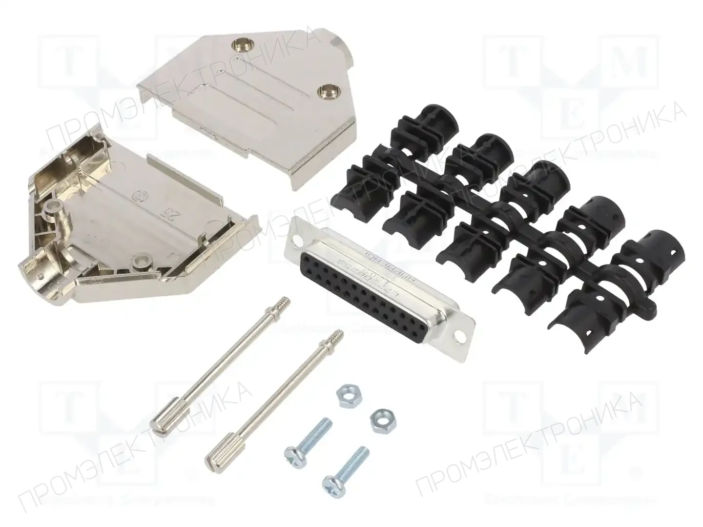 AMPHENOL COMMUNICATIONS SOLUTIONS L17DTPK-M-25+L77SDB25S — Комплектные штекеры D-Sub
