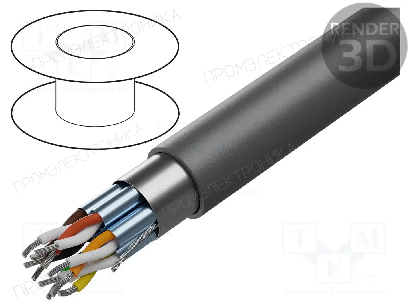 ALPHA WIRE 78205 SL001 — Провода многожильные экранированные
