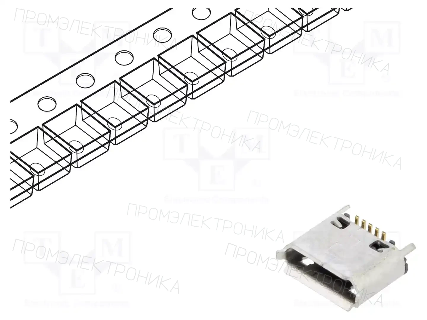 GCT USB3160-30-0120-1-C — Разъeмы USB и IEEE1394