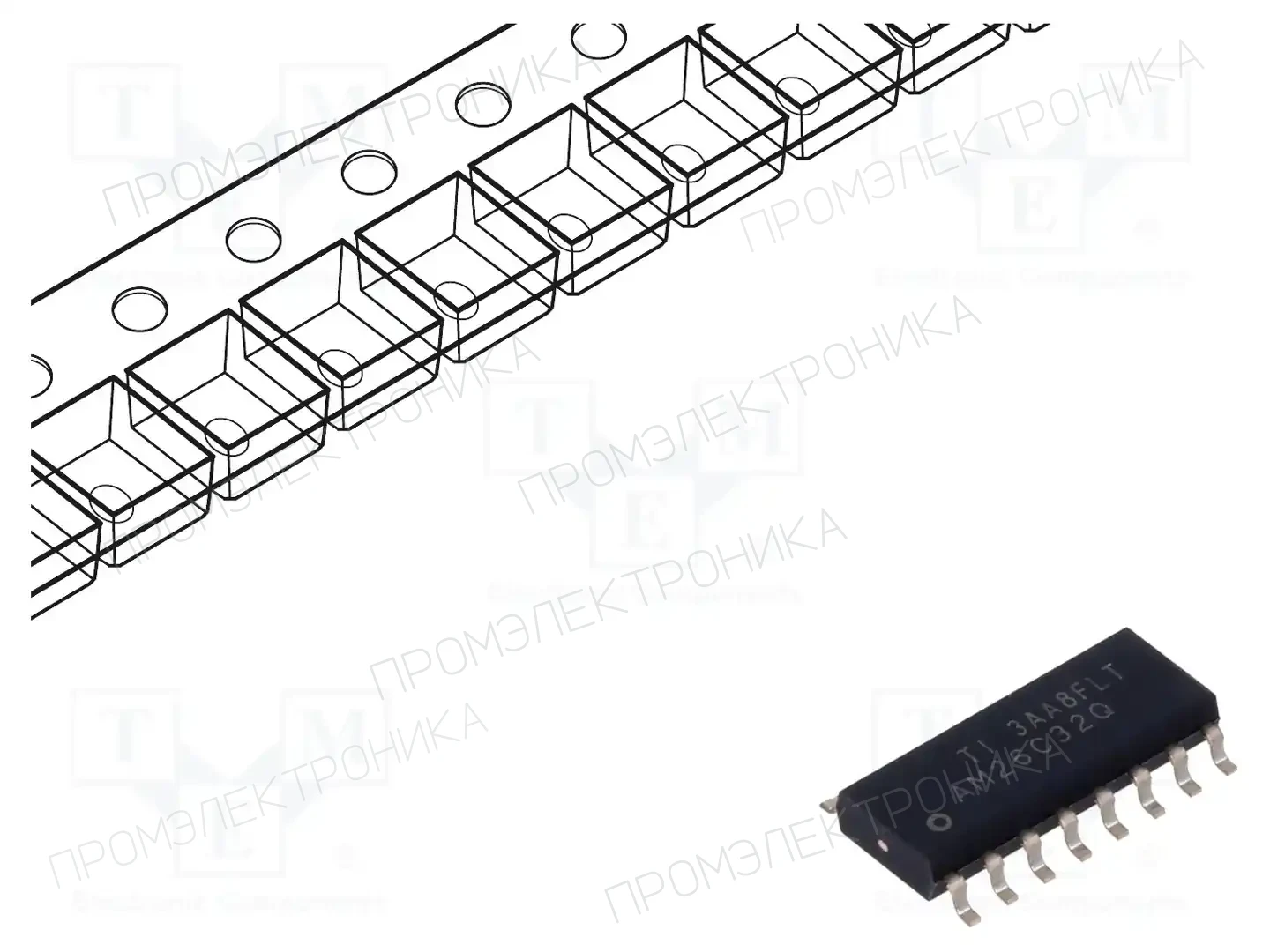 Texas Instruments AM26C32QDR — Микросхемы - RS232 / RS422 / RS485