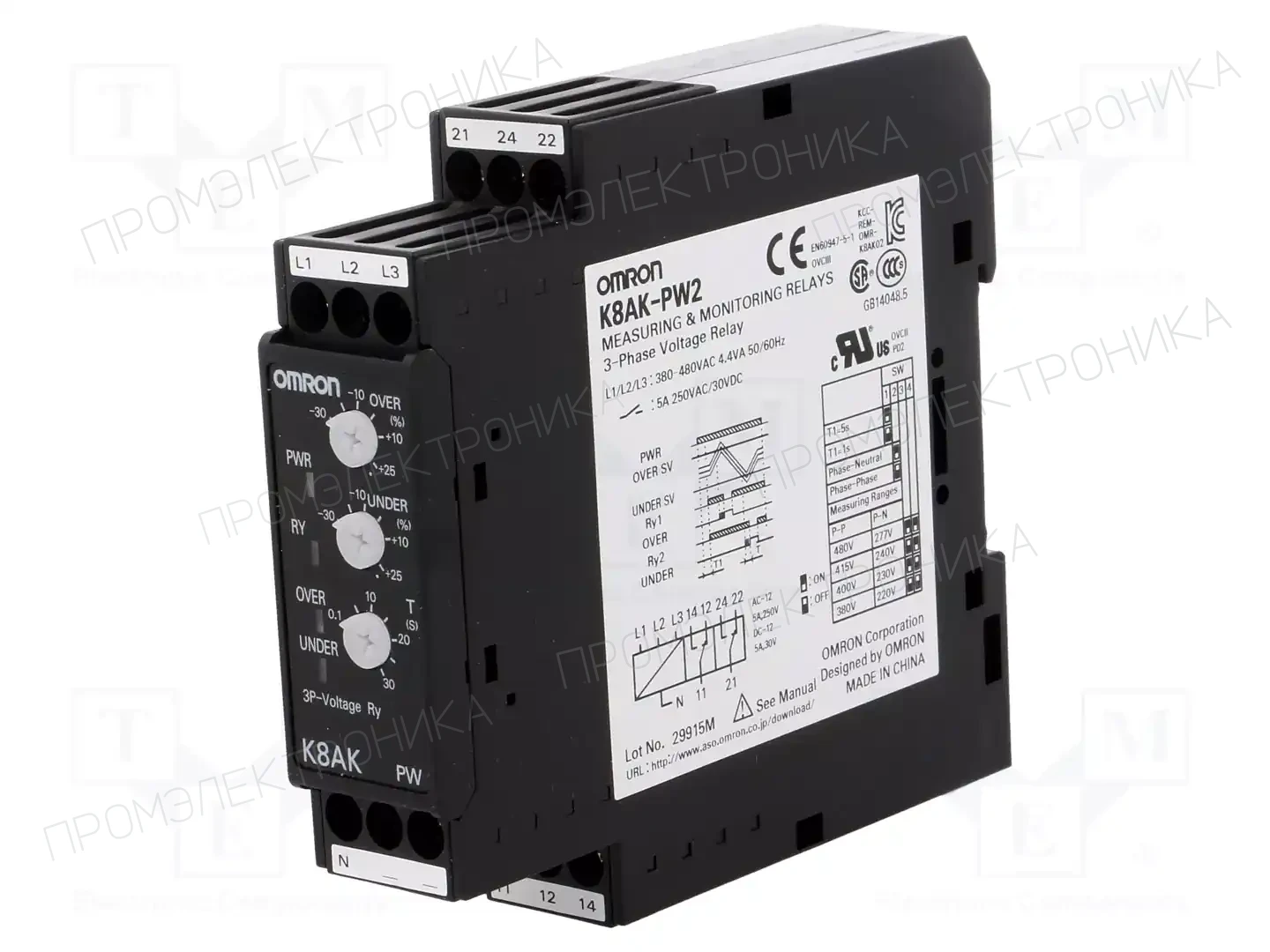 OMRON K8AK-PW2 — Контрольные реле