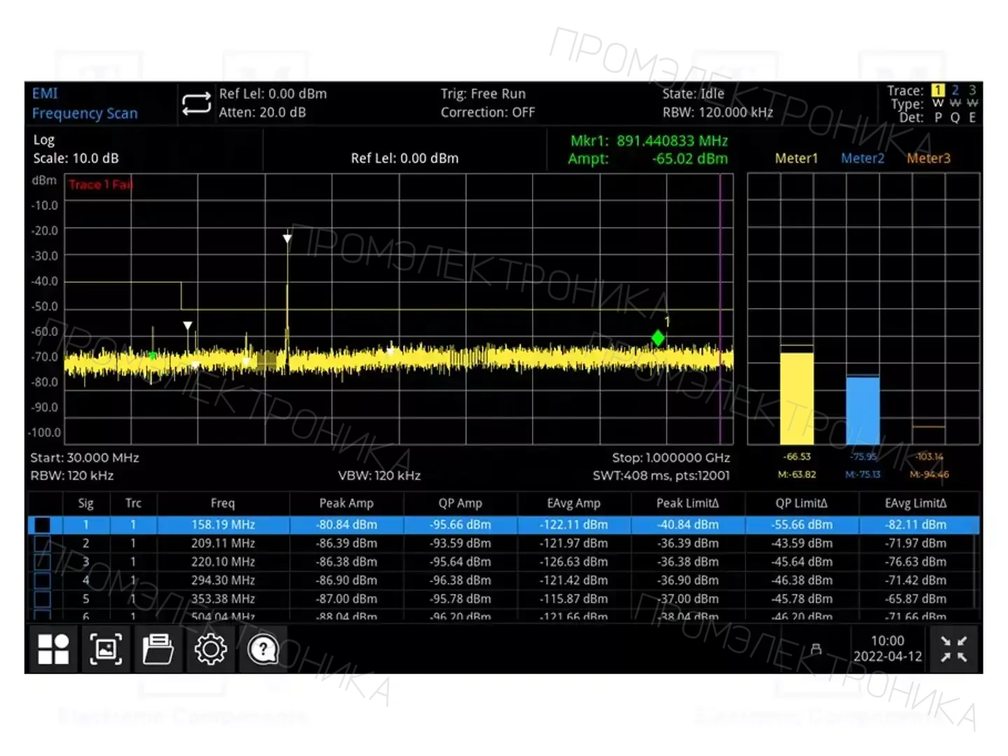 UNI-T UTS1000-EMI — Анализаторы спектра