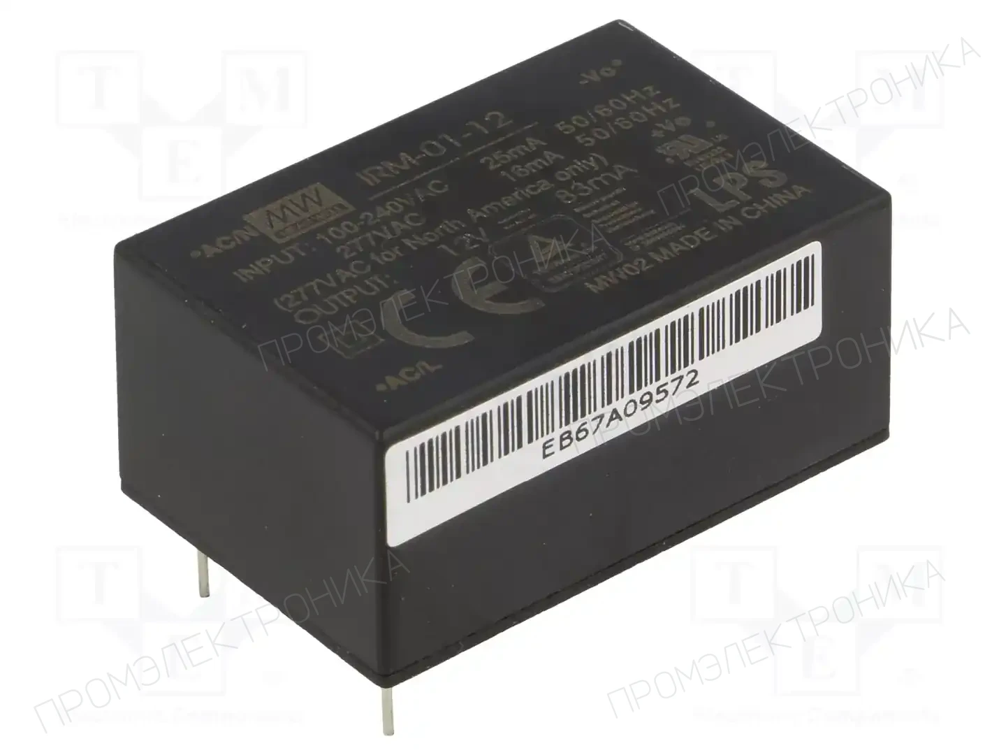 MEAN WELL IRM-01-12 — Преобразователи AC/DC для PCB