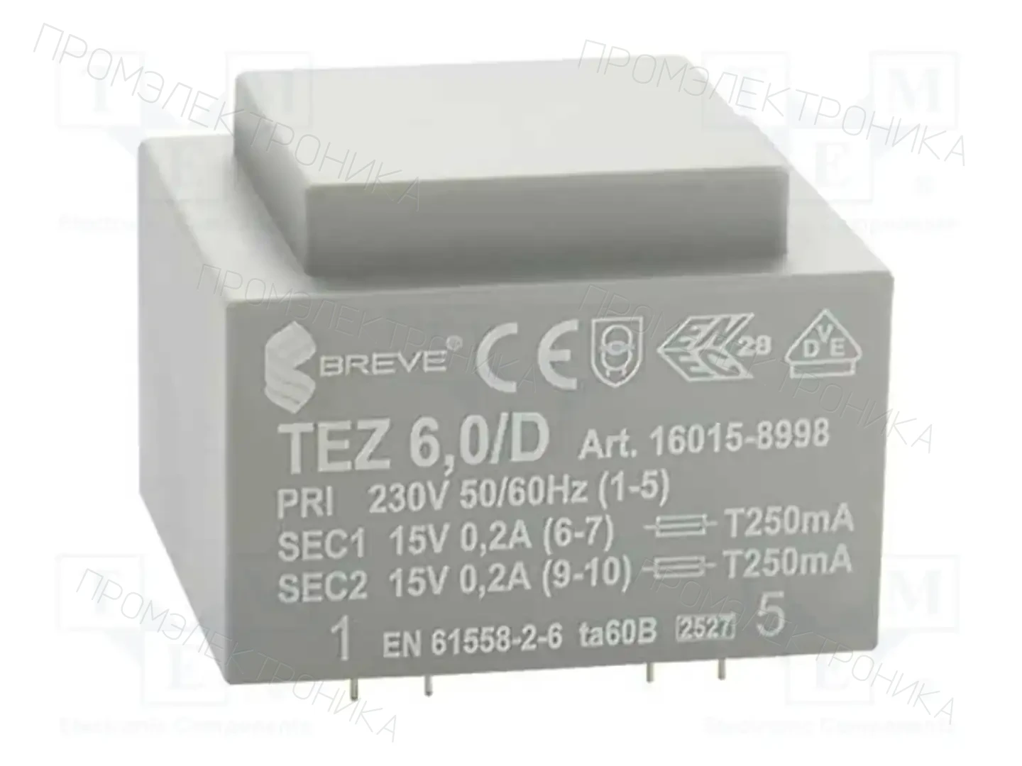 BREVE TUFVASSONS 16015-8998 — Трансформаторы PCB