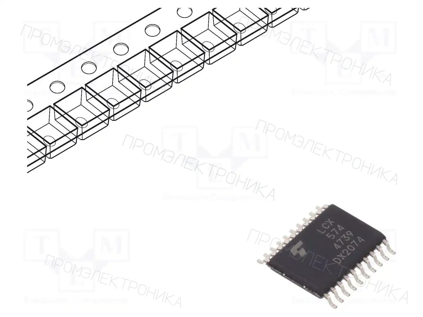 TOSHIBA 74LCX574FT(AJ) — Триггеры