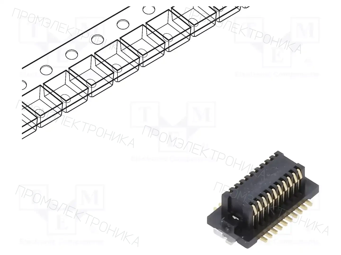 HIROSE DF12NB-20DS-0.5V(51) — Разъeмы пластина - пластина
