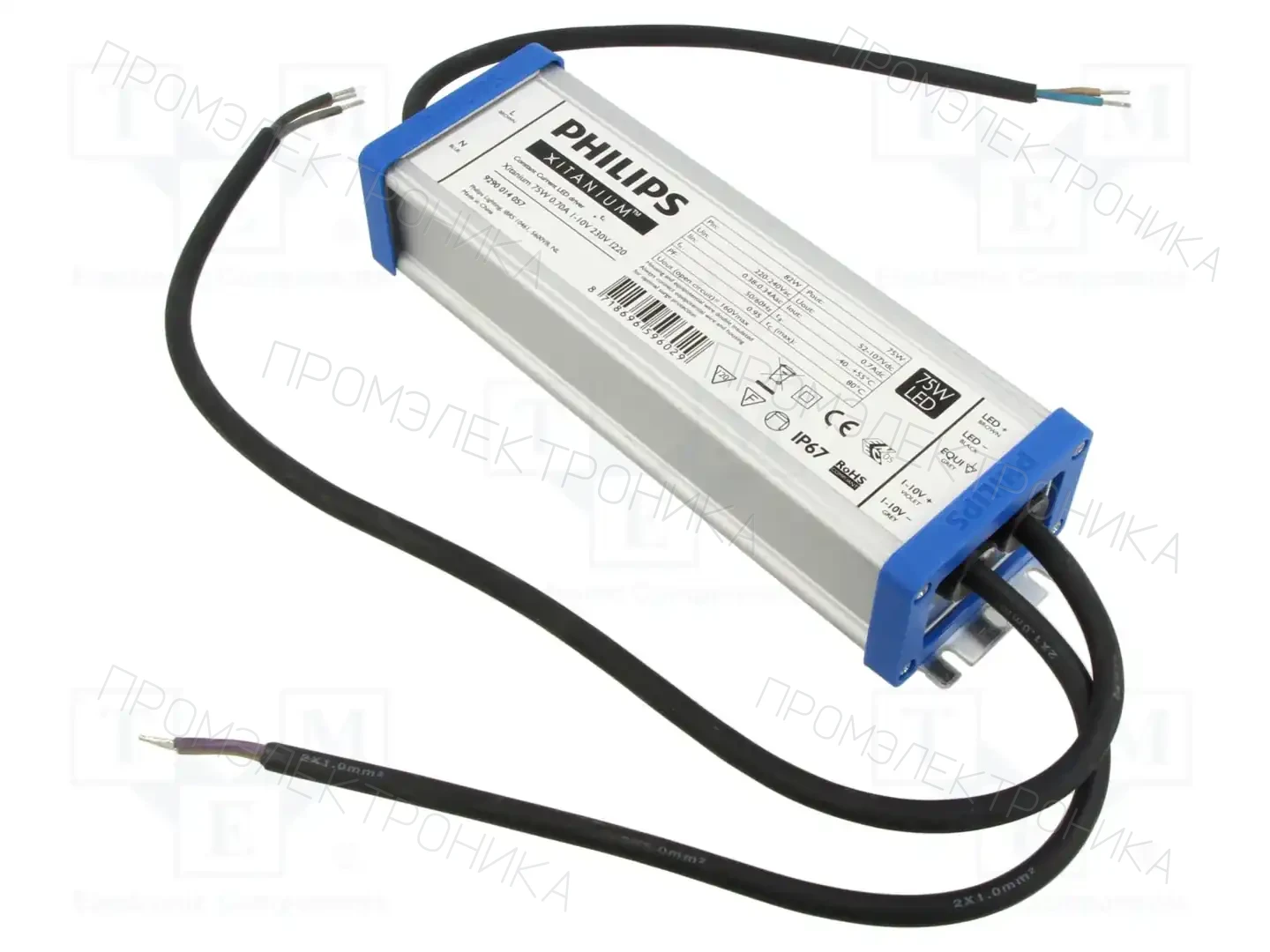 PHILIPS XITANIUM 75W 0.70A 1-10V 230V I220 — Блоки питания для LED